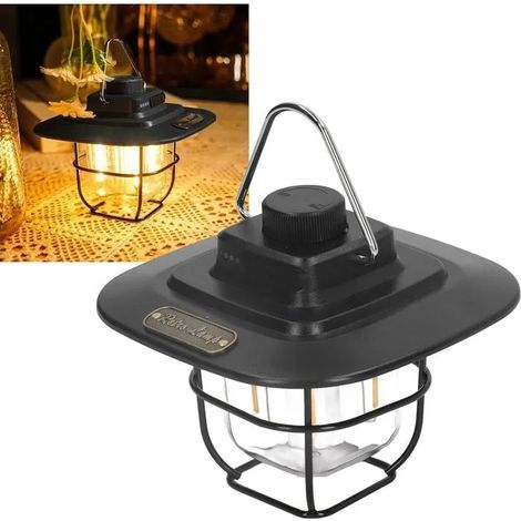 Lampe de camping LED alimente par batterie lampe de camping durgence portable suspendue et pliable pour lextrieur (1/4)
