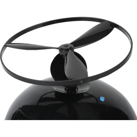 Réveil Volant LCD Numérique Portable Mini Hélice Ronde Fournitures Ménagères (1/5)
