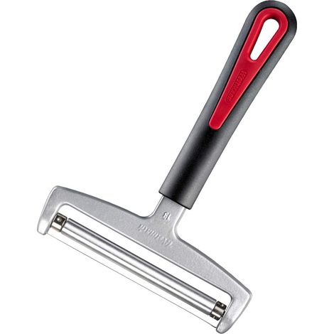 Westmark Taglia-formaggio con rullo e cavo sostituibile, Spessore variabile, Larghezza: 12 cm, Acciaio inox/Alluminio/Plastica, Rollschnitt Gallant, Nero/Rosso, 29272260 (1/4)