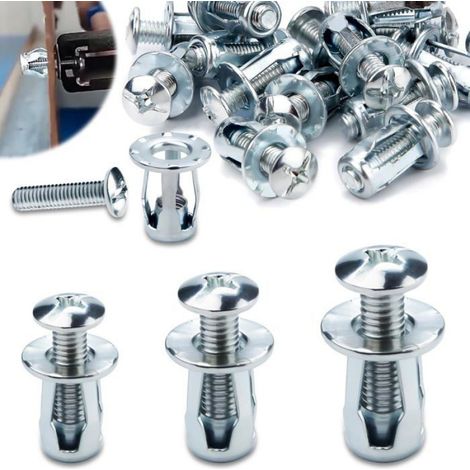 45 Chevilles métalliques, Acier galvanisé, M4 M5 M6, Pour placo brique parpaing, Fixation murs creux