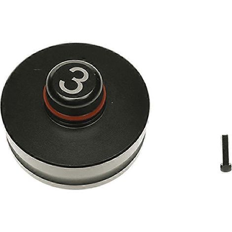 Adaptateur de point de levage pour cric en aluminium noir pour Tesla Model 3 (1/3)