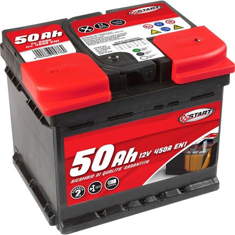 Batteria Auto 50AH 12V 450A polo positivo destro Casetta L1 (1/5)