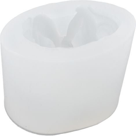 3D-Engel-Harzform, leicht zu entformen, wiederverwendbare, lebensmittelechte Silikon-Baby-Engel-Kerzenform für DIY-Heimdekoration, CakeFace mit zwei Händen (1/5)