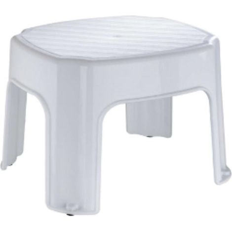 FPLUS banqueta multiusos blanco , Patas y asiento antideslizantes.
Gran resistencia.