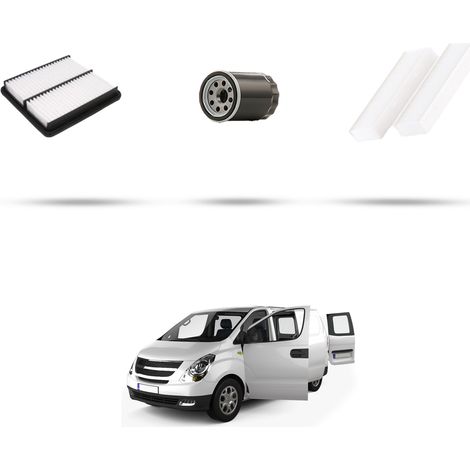 Kit tagliando 3 filtri compatibile con Hyundai H1 Starex 2.5 CRD (TQ) 129kw dal 2015 (1/5)