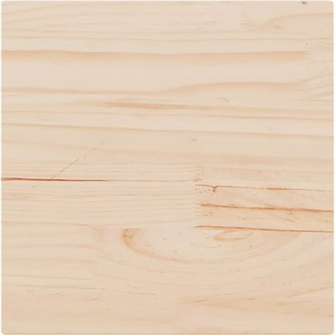 Table Top 50x50x1.7 cm Square Solid Wood Pine vidaXL