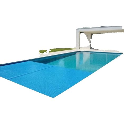 Poolabdeckung, Wetterfest, Einfache Installation, Blau (1/2)
