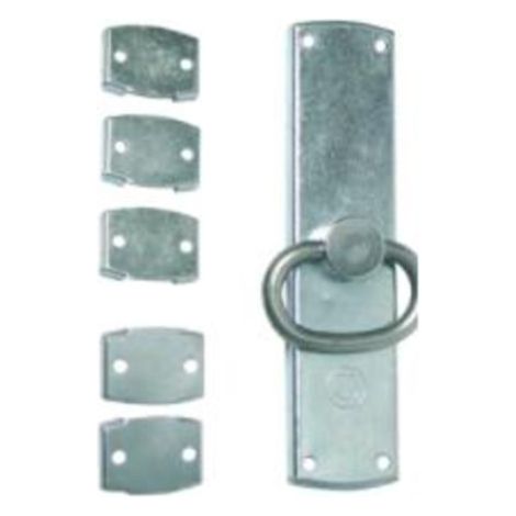 Crémone N-84 JARDINIER MASSARD zinguée blanche anneau rond 50 mm (1/2)