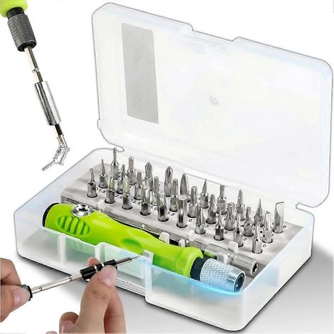 Jeu d'outils de tournevis 32 en 1, tournevis de précision, tournevis multifonctionnel adapté aux réparations domestiques quotidiennes (1/5)