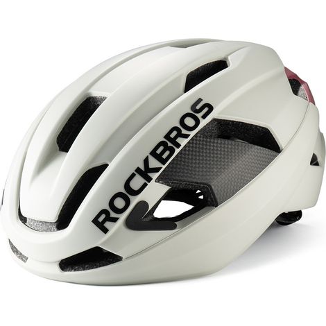 Casco de bicicleta LK-15 de fibra de carbono, talla 58-62 cm - Gris claro (1/2)