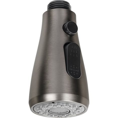 Douchette extensible pour mitigeur d'évier 1/2", gun metal