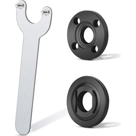 Clé d'angle verrouillage flasque pour meuleuse Ecarke, compatible Milwaukee, Makita, Bosch, Ryobi (1/5)