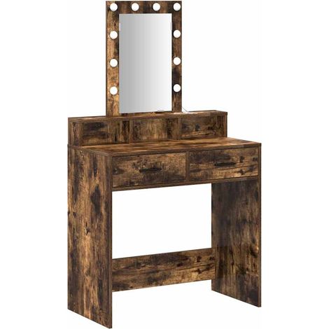 Maison Exclusive - Schminktisch mit Speicher Braun 79 x 41 x 140