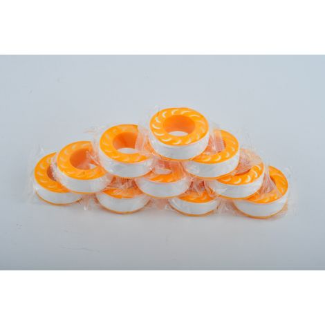 Ruban d'étanchéité industriel en PTFE, ruban de plombier pour tuyaux, rouleaux de plomberie étanches en téflon, 16 mm x 15 m, blanc, lot de 10 (1/5)