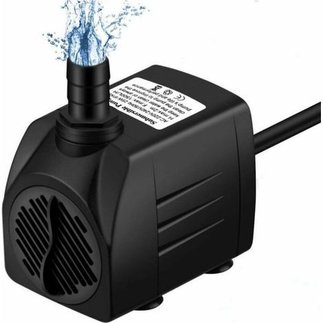Pompe D'aquarium 1500l / H, Pompe De Bassin Mini Pompe À Eau Résiste À La Combustion À Sec (36 Heures), Petite Pompe Submersible Pour Aquarium, Étang, Fontaine, Jardin Pas De Bruit, Câble 1. (1/5)