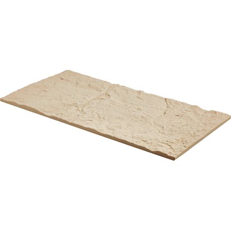 Mophorn Pannelli da parete 3D , 4 confezioni da 48 x 24 pollici PU imitazione pietra naturale, piastrelle decorative di copertura da 32 piedi quadrati per soffitto, camera da letto