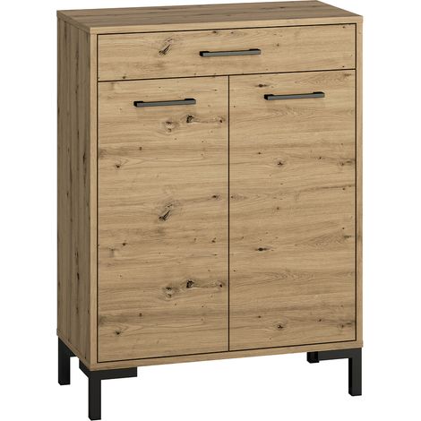 Schuhmöbel Liora mit 1 Schublade und 2 Türen, Holzoptik, 70cm