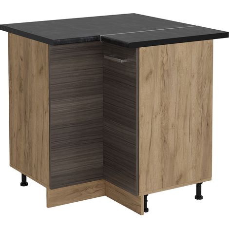 Meuble d'angle R-Line, Gris noble, 75.6cm , PT Anthracite, Vicco (1/5)