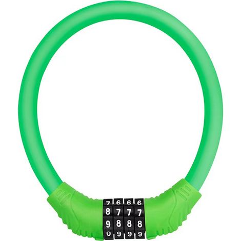 Candado circular verde de combinación para patinetes eléctricos