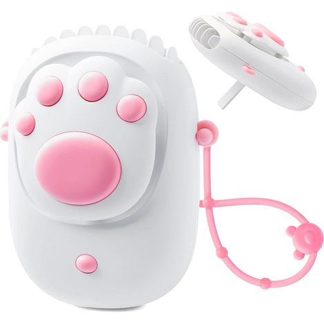 Ventilateur suspendu avec câble, mini ventilateur USB silencieux, 3 vitesses, pour bureau, maison et extérieur (Blanc) (1/5)