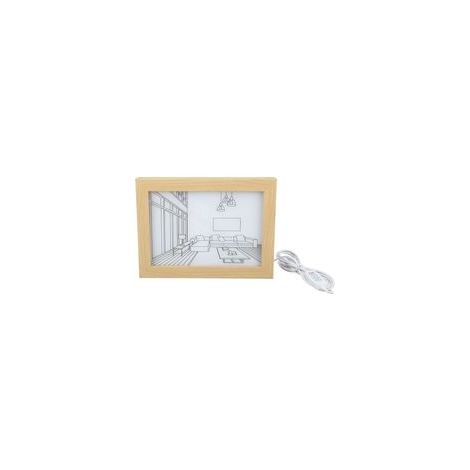 Peinture lumineuse décorative LED, 3 Modes d'éclairage, Style animé japonais moderne, simulation du soleil, dessin nocturne S (1/5)