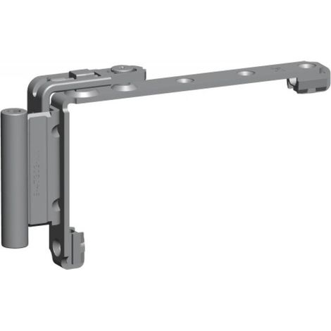Ferco – Compas symétrique pour ouvrant à la française – Recouvrement 20 mm – Axe 9 mm – Compatible ferrures Unijet D