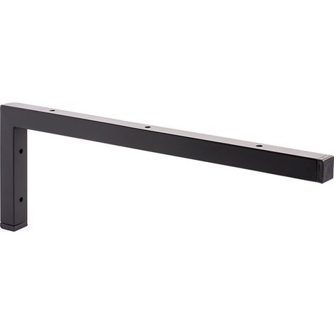 Équerre pour comptoir de salle de bains noir pore – Dimensions 25x457x157 mm – Pour installation murale – Résistante à l'humidité – REI (1/2)