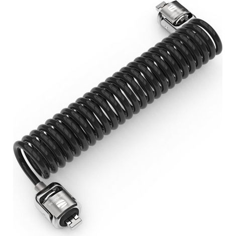 Serrure à clé Compulocks acier galvanisé câble spiralé