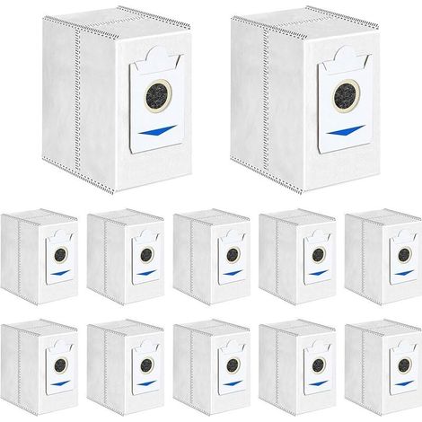 12 Sacs pour Ecovacs DEEBOT T30 Pro Omni, T30 Omni Robot Aspirateur Accessoires, 3,4L Grande Capacité Sacs à Poussière de Remplace (1/4)