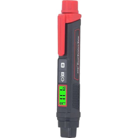 Tragbares digitales Feuchtigkeitsmessgerät mit Stiftanschluss und LCD-Bildschirm zur Messung der Wand- und Holzfeuchtigkeit (1/4)