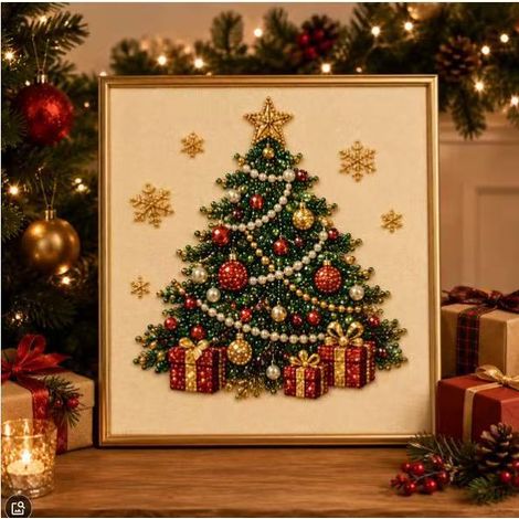 Creative 5D Acrylic Santa Claus Diamond Painting Door Hanging Wall Hanging Decoration DIY Ornament - F - 2020cm