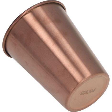 Tasse isotherme empilable en acier inox 350ML avec couvercle - Rose doré (1/5)