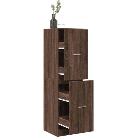 Apothekerschrank Eichen-Optik 40x41x144,5 cm Holzwerkstoff