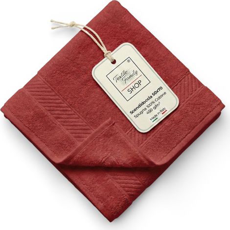 Scendidoccia Bagno Bordaeux 50x70 Spugna Cotone 450 g/m² - Tappetino Doccia Made in Italy