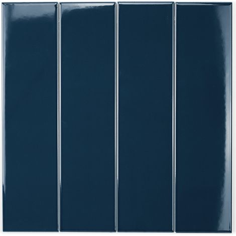 Carrelage Mur Ceramic Connection Blue Brillante 7,5x30 cm