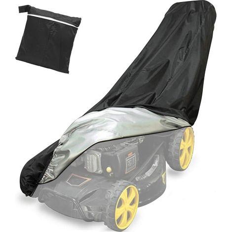 Housse imperméable pour balayeuse à gazon, adaptée aux pelouses extérieures, fournie avec un sac de rangement, dimensions : 193 × 63,5 × 112 cm