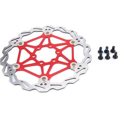 Disque de frein flottant pour VTT 160/180/203 mm, accessoire de vélo (rouge 160 mm) (1/5)