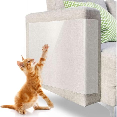 Cat Scratch Protector, 6 Pieces Anti-Scratch Protectors, 45 x 30 cm Cat Sofa Protector, Scratch Protection, Anti-Scratch Protectors for Furniture, Sofa, Table, Door (1/5)