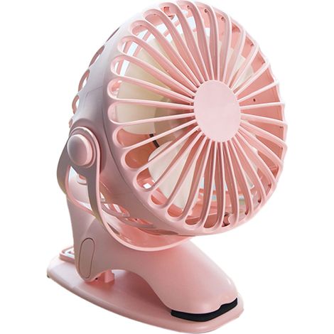 1 Mini ventilateur, USB, rechargeable, silencieux, rotation 720°, pour bureau voiture dortoir (1/5)