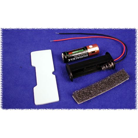 Hammond Electronics BH2AAW Batteriehalter 2 x AA Kunststoff Schwarz 1 St.