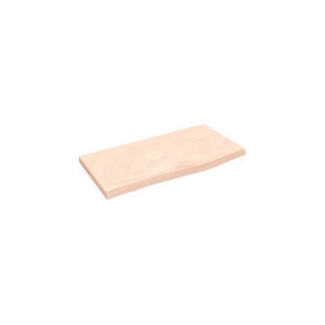 Étagère murale 60x30x(2-4) cm bois de chêne massif non traité (1/5)