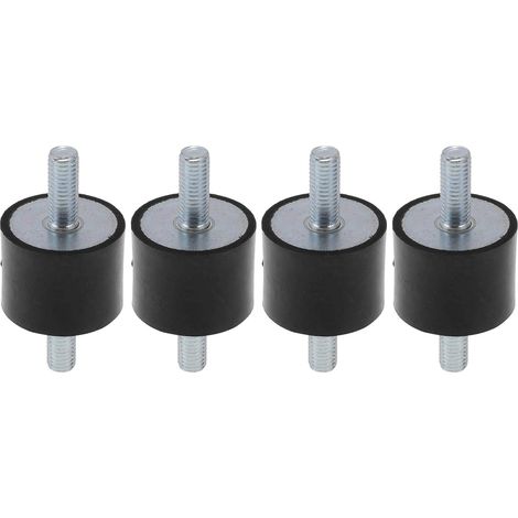 4 Pcs M10 Caoutchouc Métel Support Anti-Vibration Isolateur 1.57"x1.18"(DH) Noir (1/5)