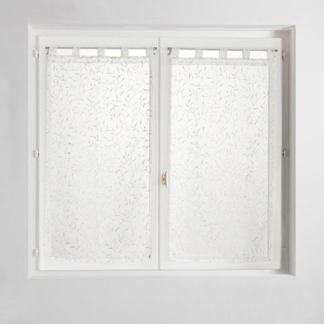 Paire de Voilages à Passants "Maissa" 60x160cm Or (1/4)