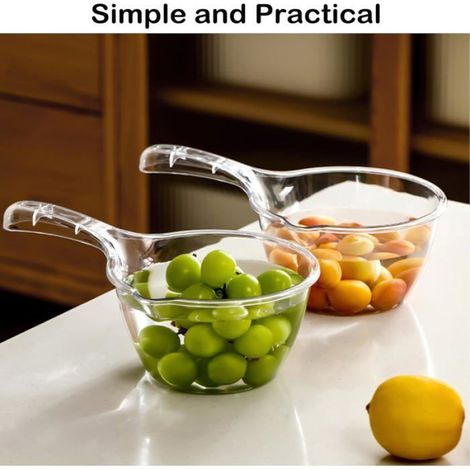Louche À Eau - 1 5 L - Plastique PP Alimentaire - Salle De Bain Cuisine Jardin - Lot De 2 (1/5)