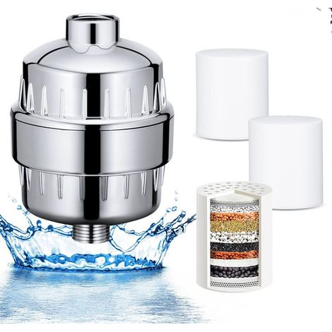 Shower filters for hard water, shower head filters, pure water filters against limescale deposits, baby shower filters against chlorine and fluoride--DTEKGAZ (1/4)