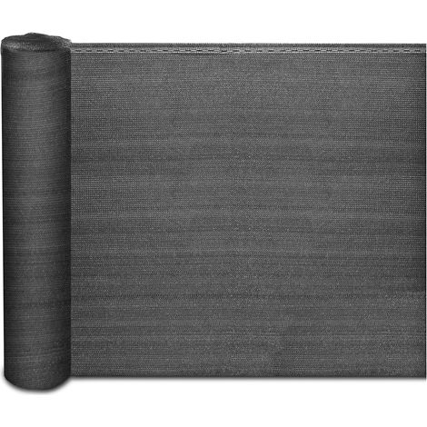 Brise Vue Marius, Corde de fixation incluse Anthracite 150 cm x 6 m (1/4)