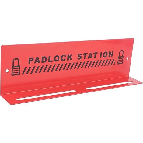 BRAVIX Station de Cadenas de Verrouillage, Station de Verrouillage de Rappel d'alarme de Haute sécurité Fixée au Mur, Gestion Facile pour l'industrie (1/5)