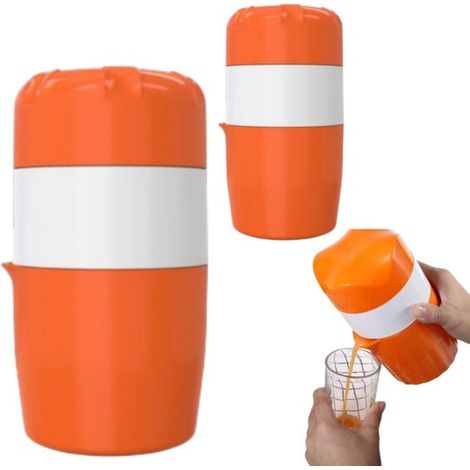 Confezione da 2 spremiagrumi manuali - Con contenitore filtro - Spremiagrumi per limoni - Spremiagrumi per agrumi - 9917,5 - Adatto per spremere ed estrarre il succo da limoni, lime e pompelmi - Succo