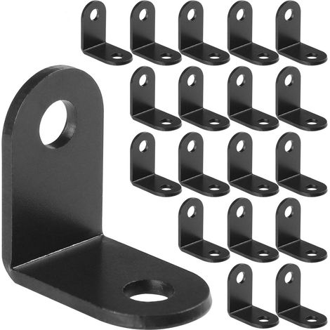 Brace D'Angle Interne - Fonte De Fer - 20 Pièces - 90 Degrés - Pour Renforcement Meubles En Bois - Dimensions 25 x 25 x 2 mm (1/5)