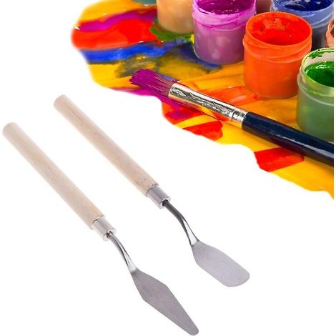 Grattoirs pour peintre, outils de peinture, grattoirs pour palette, grattoirs pour peinture artistique (2 pièces)